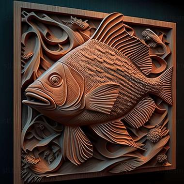 3D model Afiosemion lambert fish (STL)